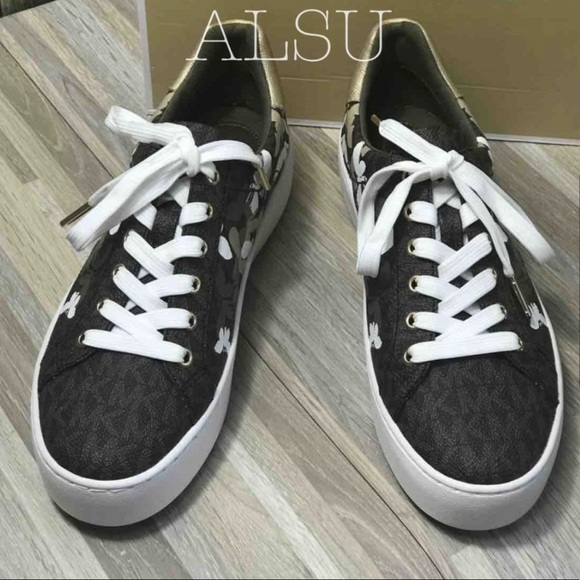 Michael Kors Poppy Lace Up mini MK Logo Blown W - Picture 3 of 8